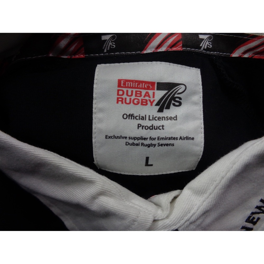 Dubai Rugby Sevens Polo Shirt Mens L Black New Zealand Embroidered Emirates - Picture 10 of 11